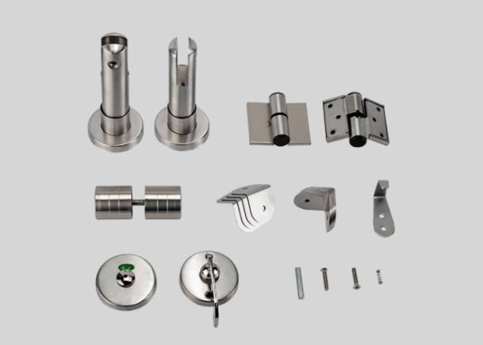 Public Toilet Partition Hardware Accessory SS304 cubicle set